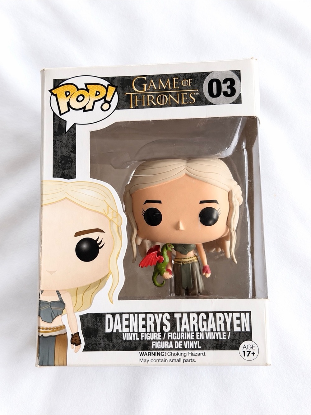 Funko Pop Game of Thrones Daenerys Targaryen #03 2012 with Dragon nos